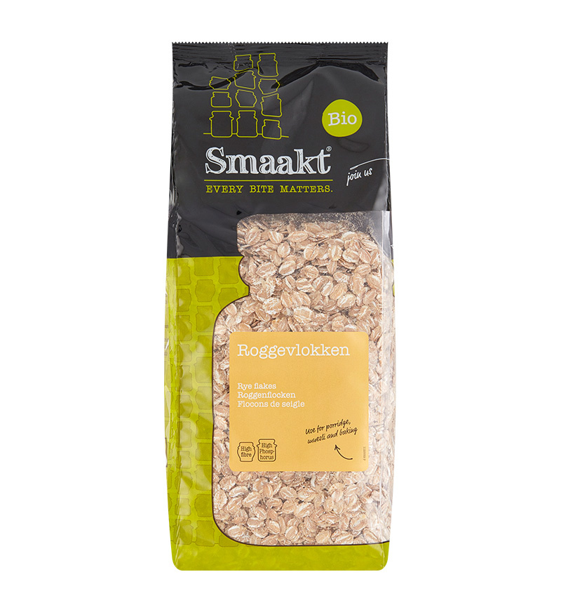 Rye flakes organic