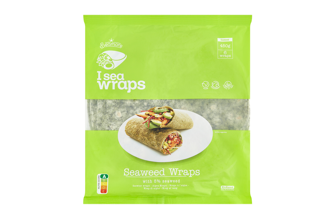 Zeewier wraps – plantaardig alternatief voor tortilla’s van Seamore