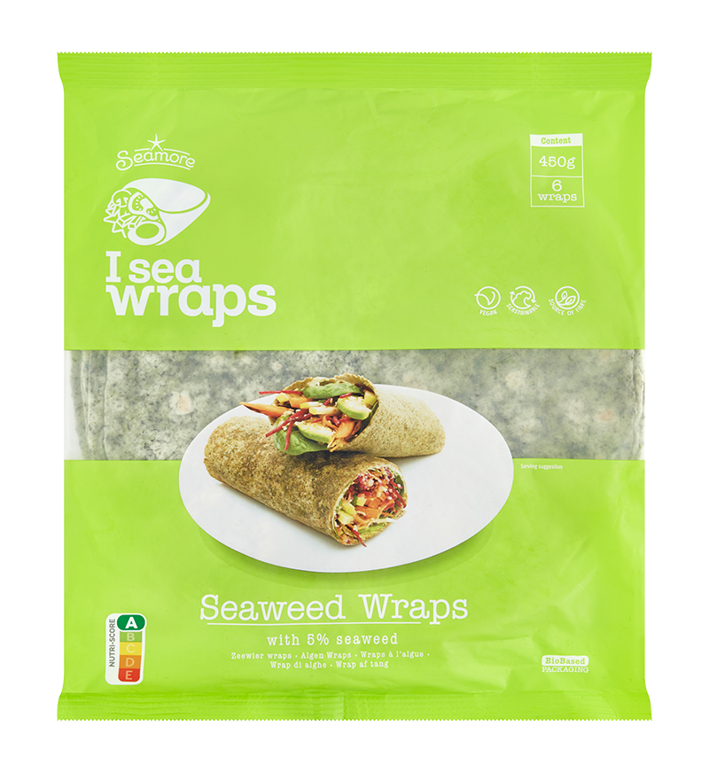 Seaweed wraps – plant-based alternative to tortillas by Seamore