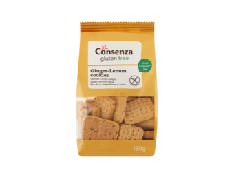 Gluten-free ginger-lemon cookies - organic