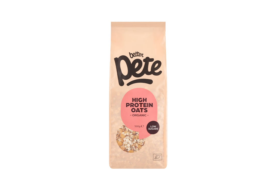 Biologische high protein oats – eiwitrijk ontbijt van Better Pete