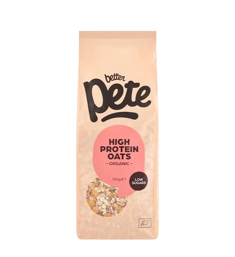 Organic high protein oats – protein-rich breakfast by Better Pete