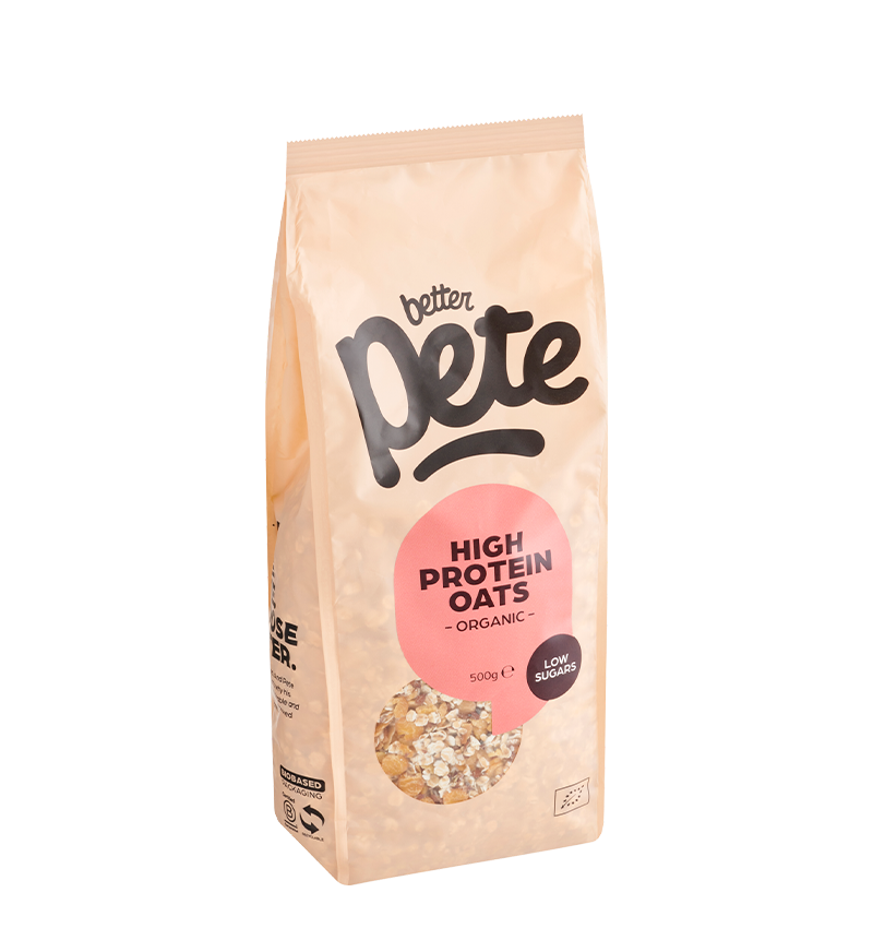 Biologische high protein oats – eiwitrijk ontbijt van Better Pete
