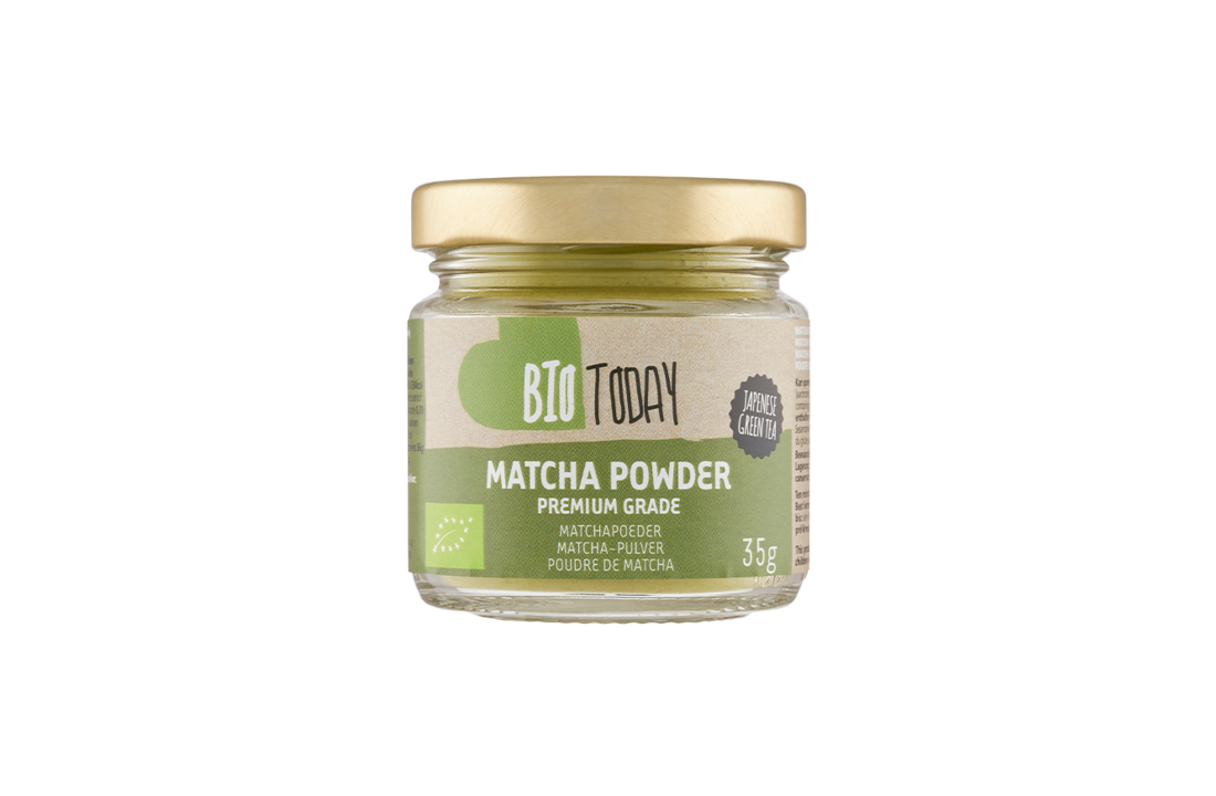 Biologisch matchapoeder – groene thee poeder van BioToday
