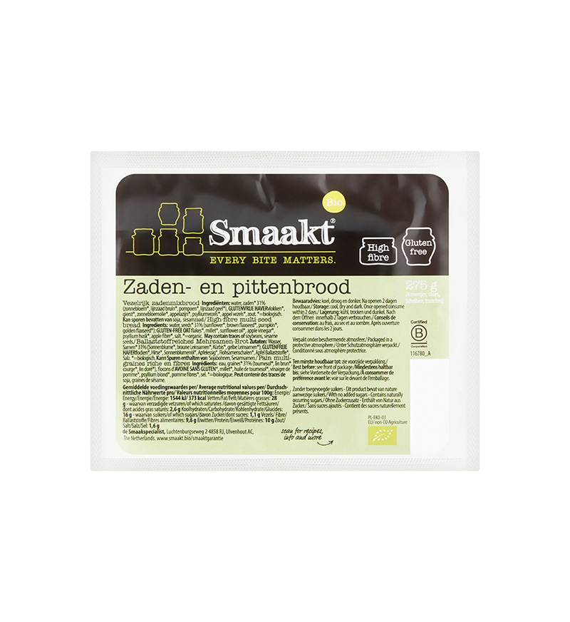 High-fibre multi-seed bread - organic