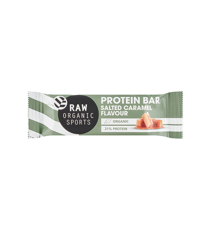 Protein Bar Salted Caramel flavour - 21% protein - organic