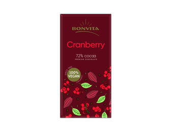 Premium chocoladetablet Cranberry organic