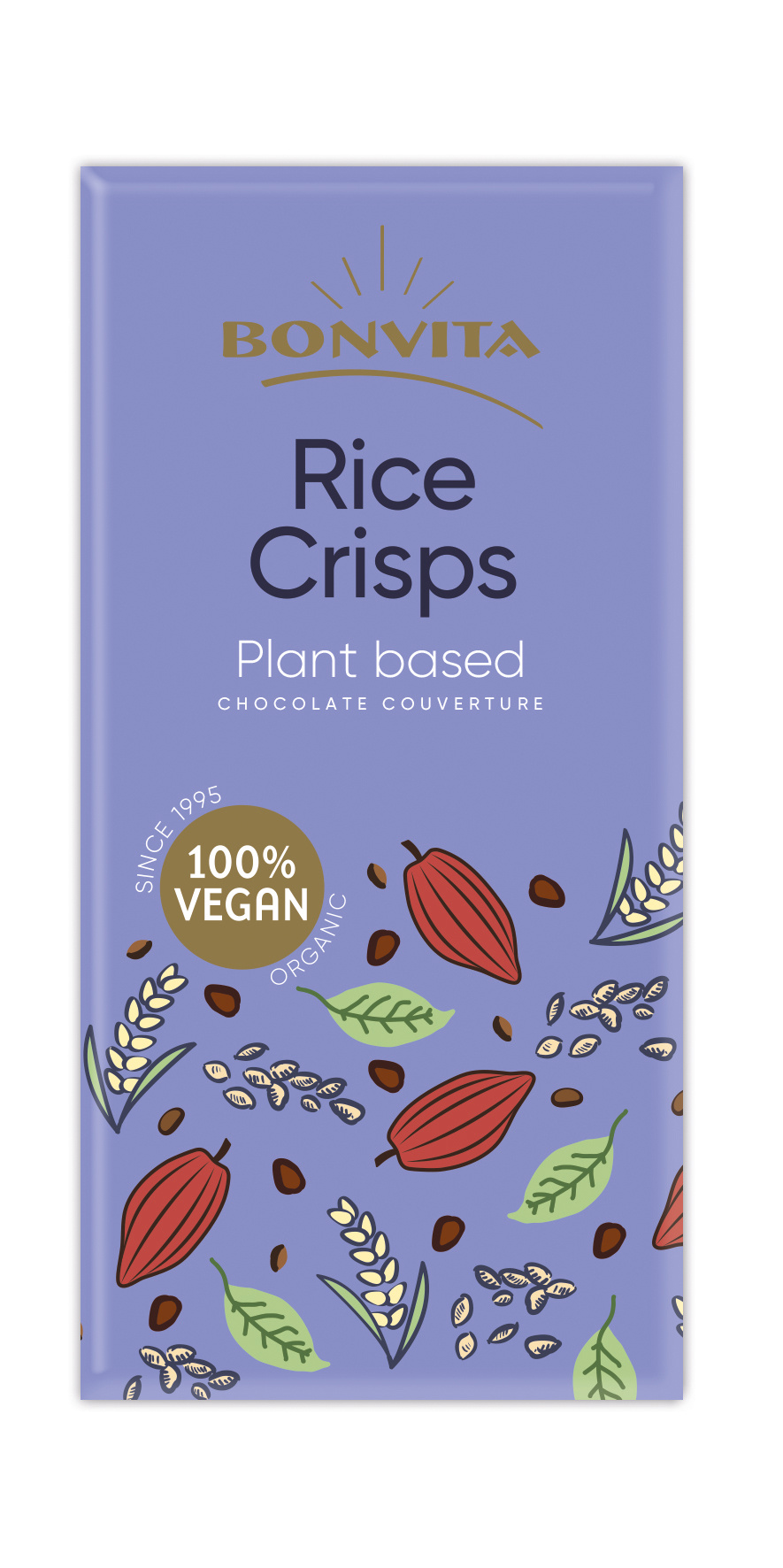 Chocolade couverture Rijstcrisps organic