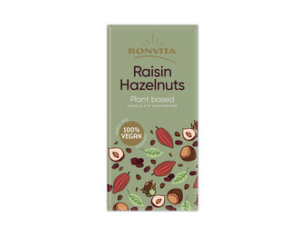 Chocolade couverture Hazelnoot Rozijn bio
