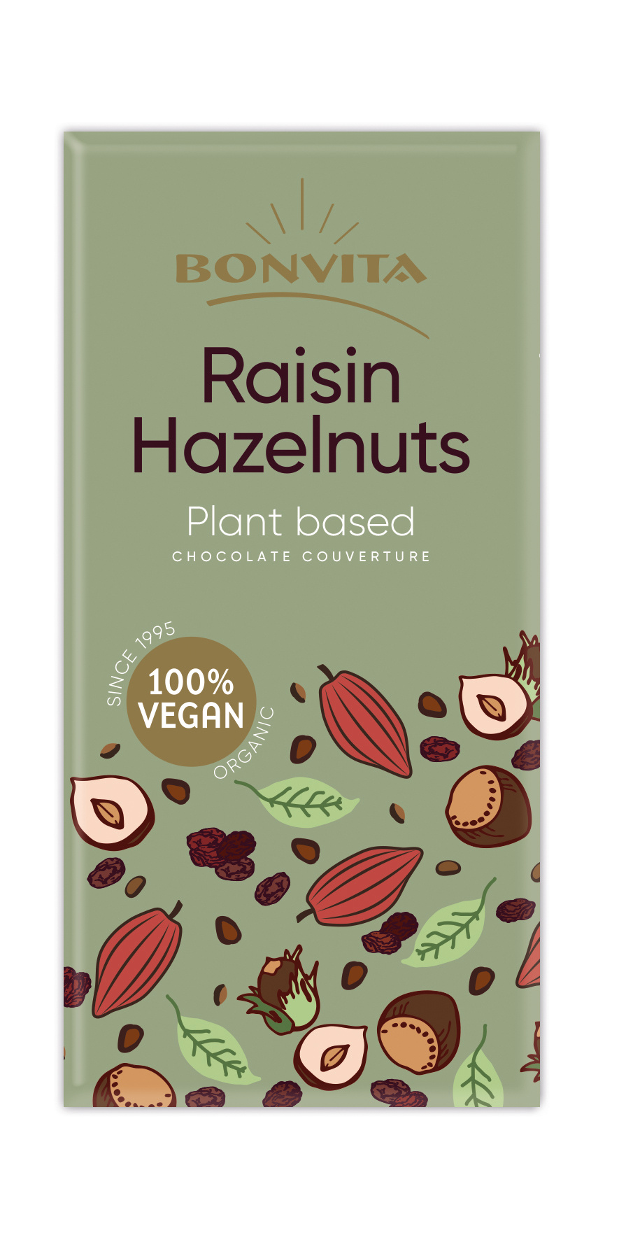 Chocolade couverture Hazelnoot Rozijn bio