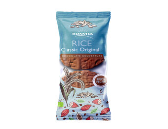 Rijstwafels rijst chocolade bio