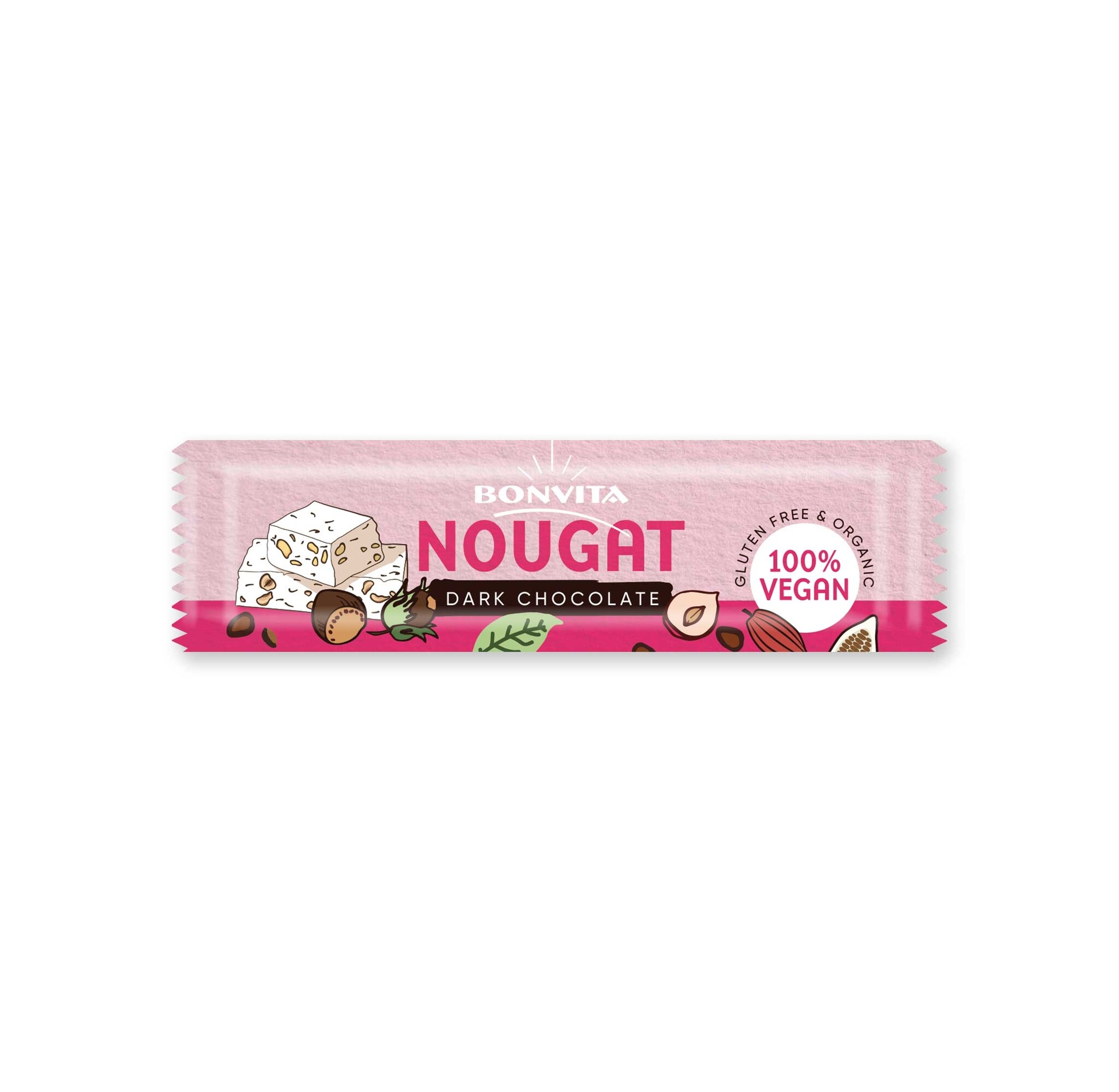 Bonvita pure chocolade Nougat Bar bio