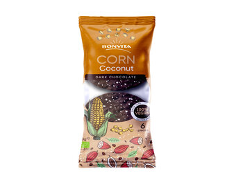 Maiswafels pure chocolade kokos organic