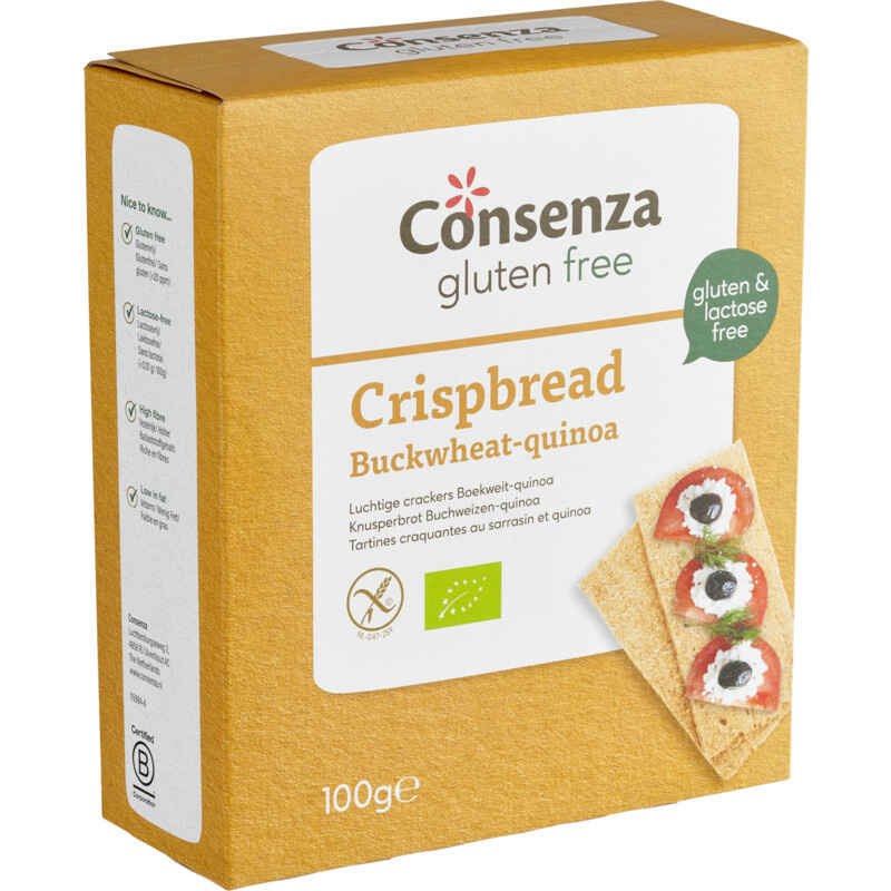 Luchtige Cracker boeweit quinoa glutenvrij - bio