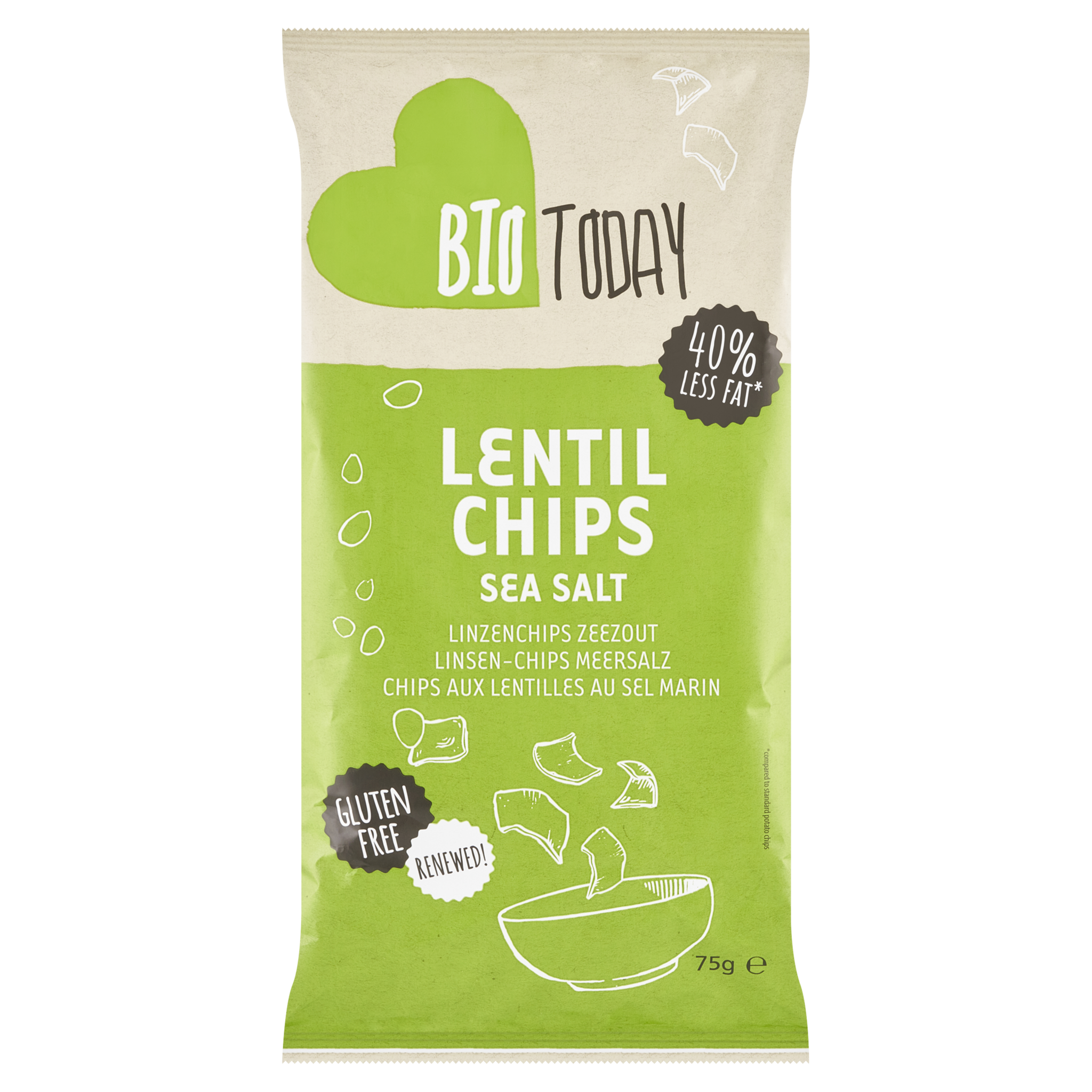 Lentil crisps Sea salt organic