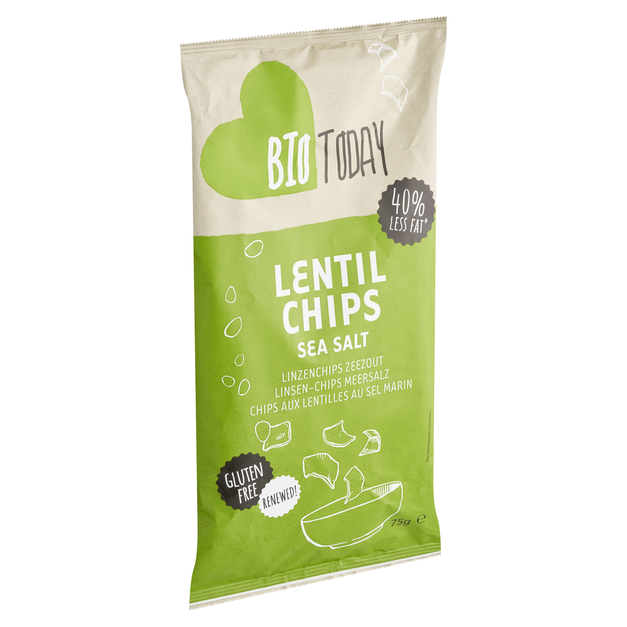 Lentil crisps Sea salt organic