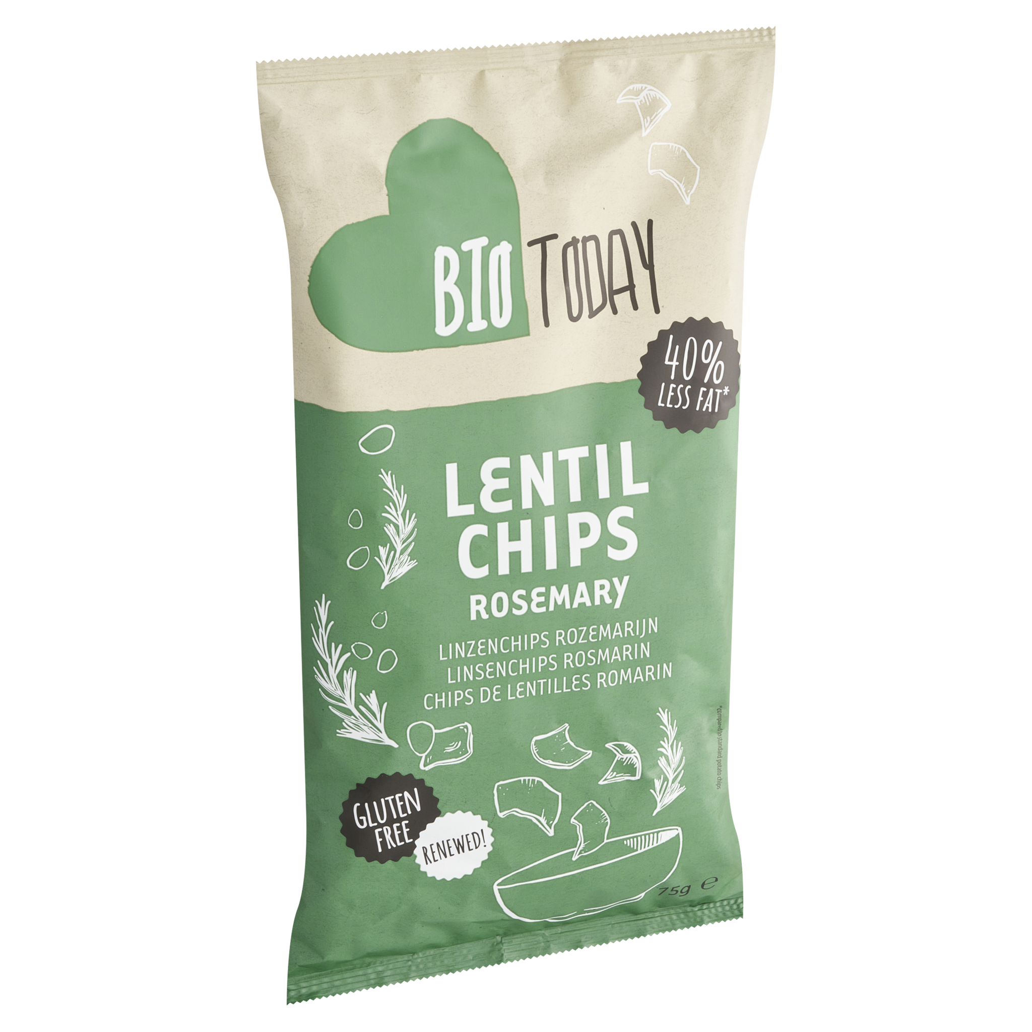 Lentil chips rosemary - Organic