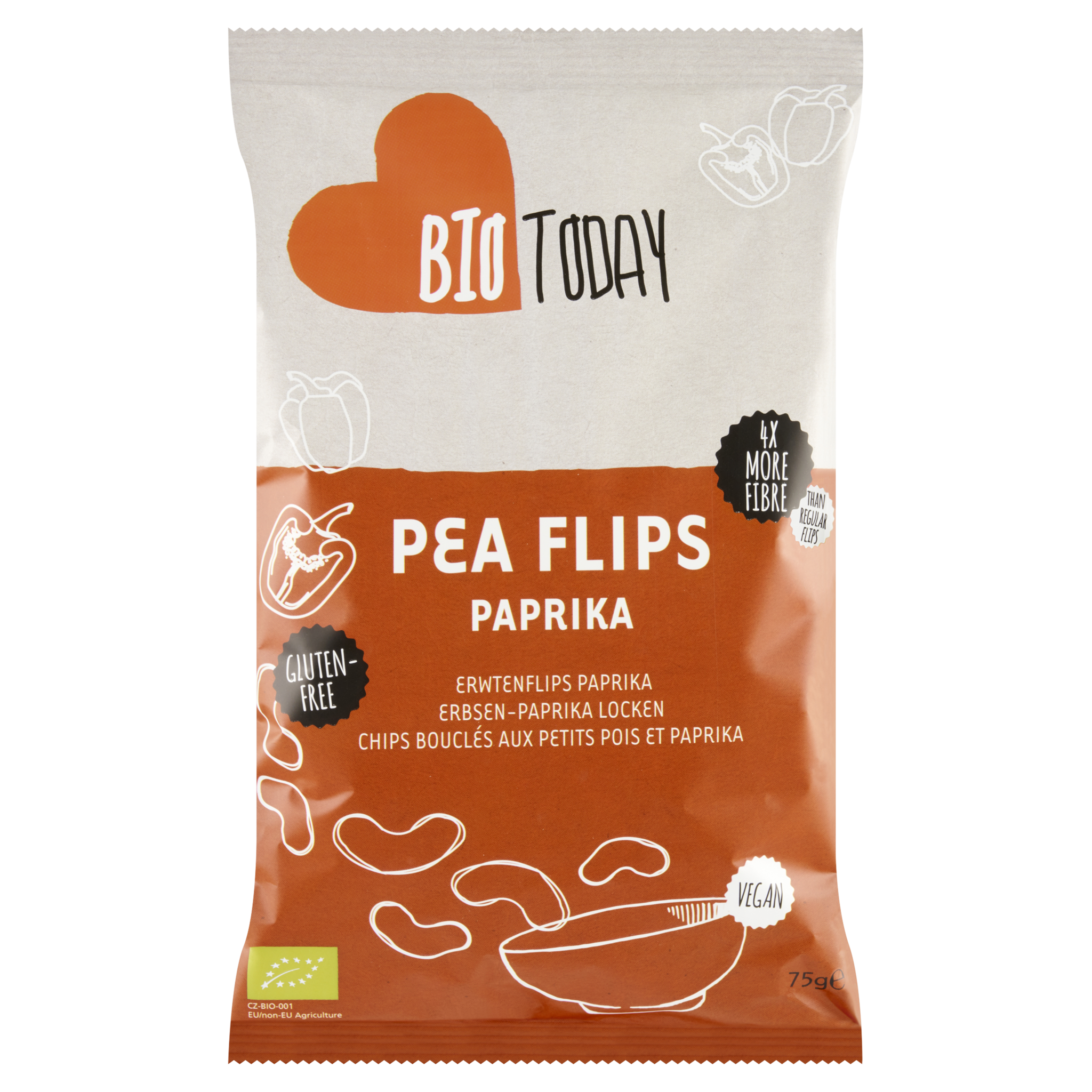 Pea flips paprika - Organic