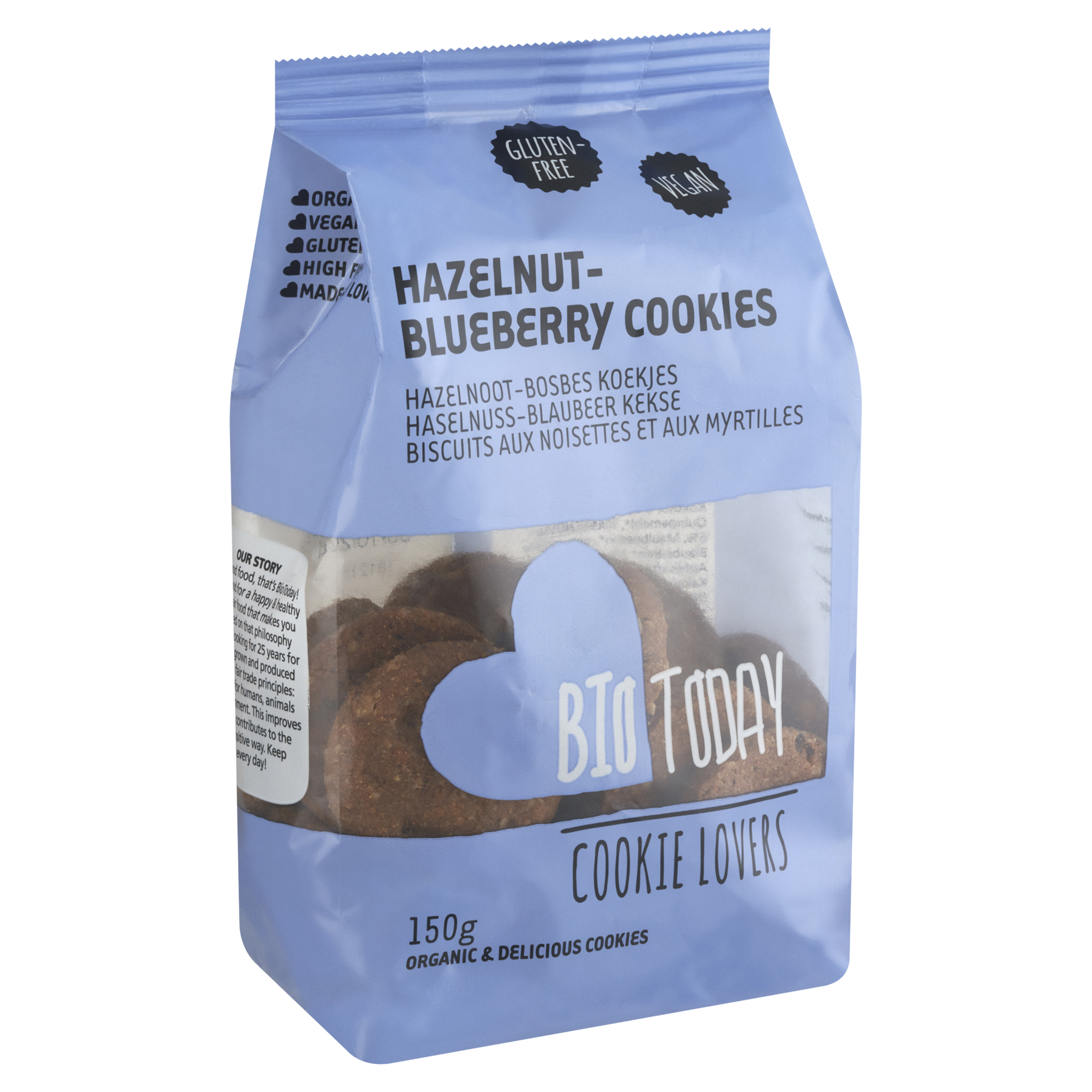 Hazelnoot-Bosbes Koekjes  bio