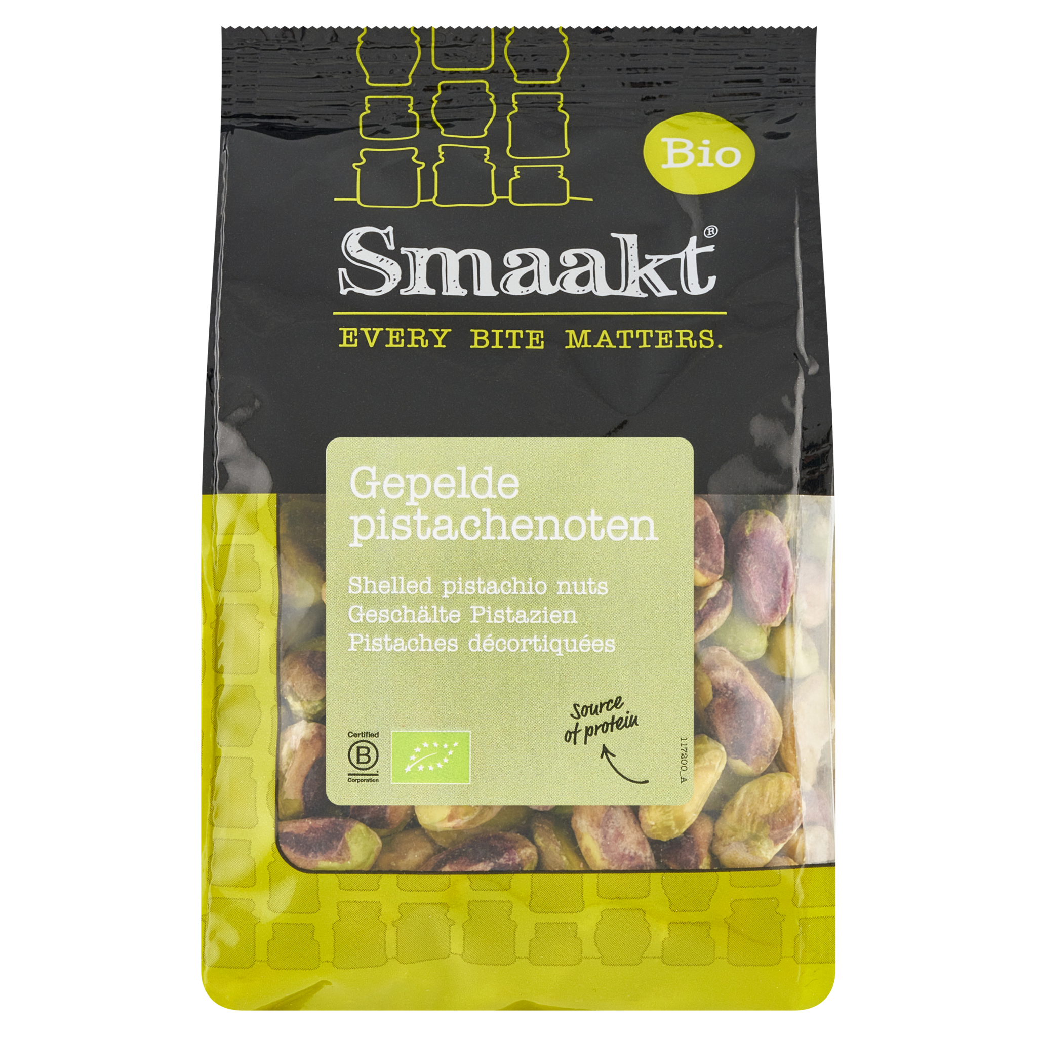 Shelled pistachios 170g organic