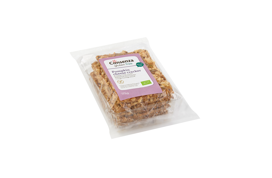 Consenza Organic Cheese & Pumpkin Crackers