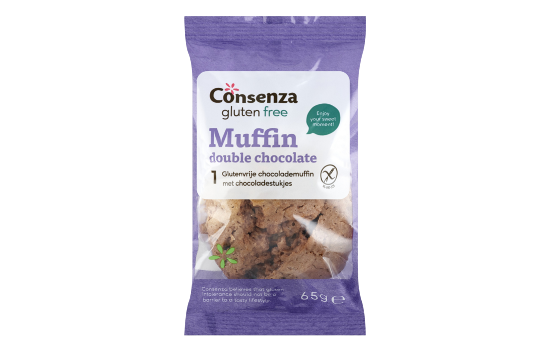 Glutenvrije chocolademuffin met chocoladestukjes – Consenza