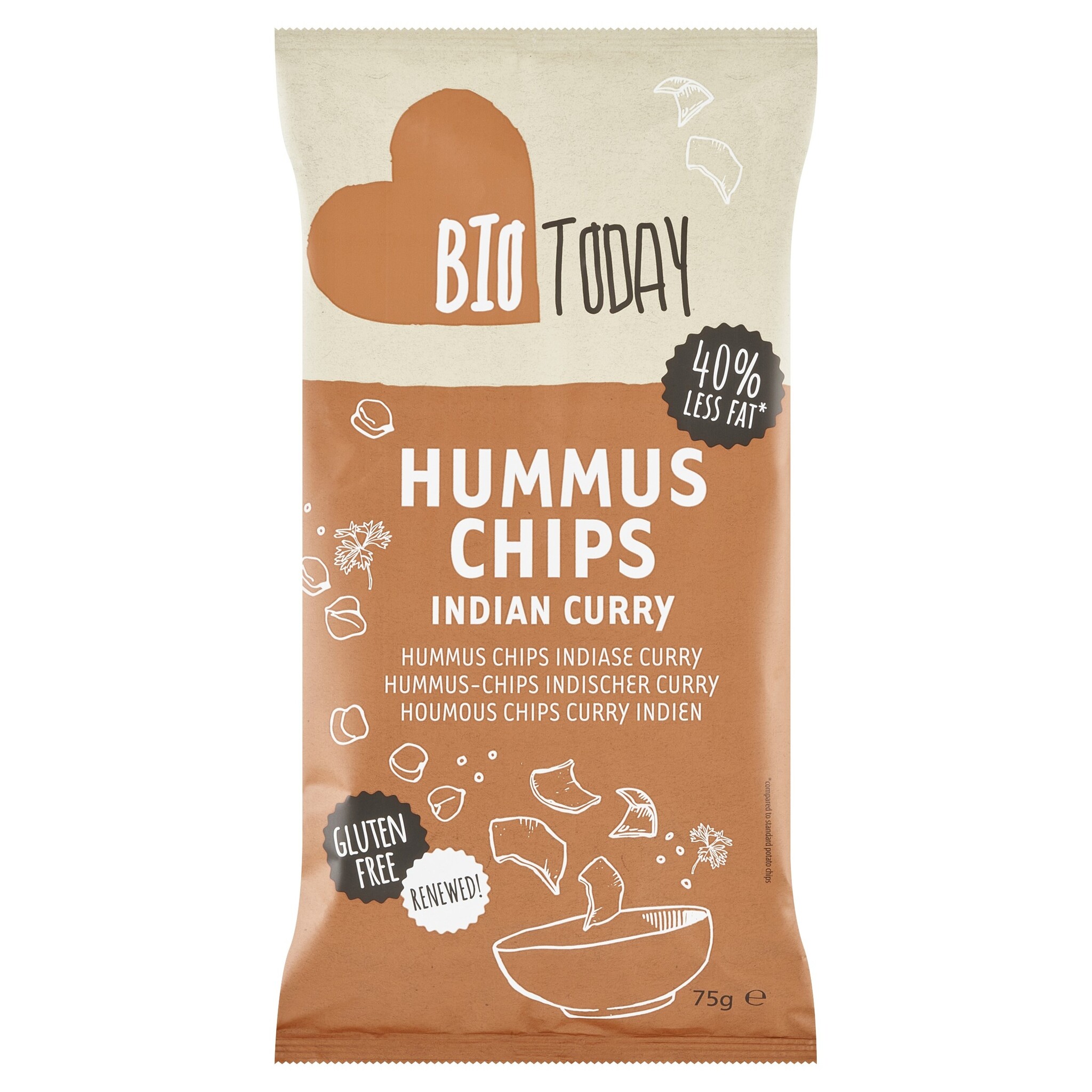 Hummus chips Indian curry - Organic