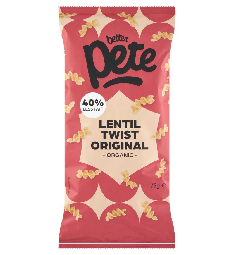 Organic lentil snacks original – crunchy lentil twists by Better Pete
