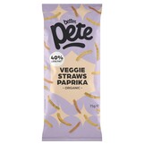 Organic veggie straws paprika – crunchy vegetable snack by Better Pete
