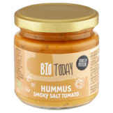 Hummus with smoky salt and tomato - organic