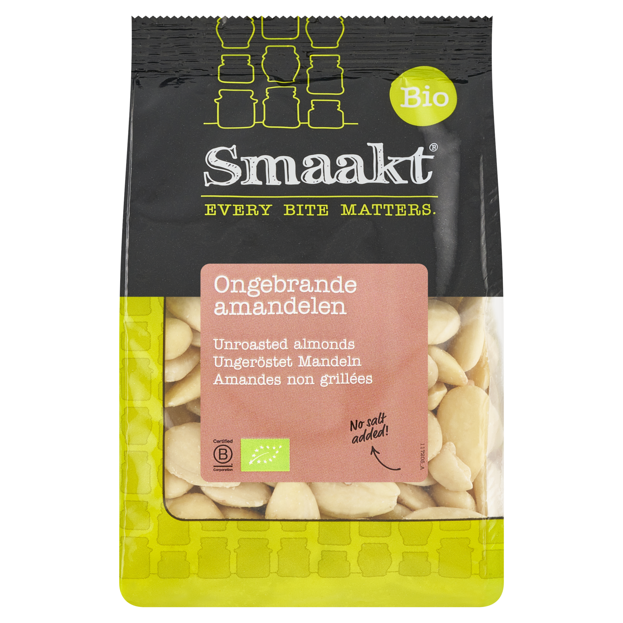 Ongebrande amandelen bio