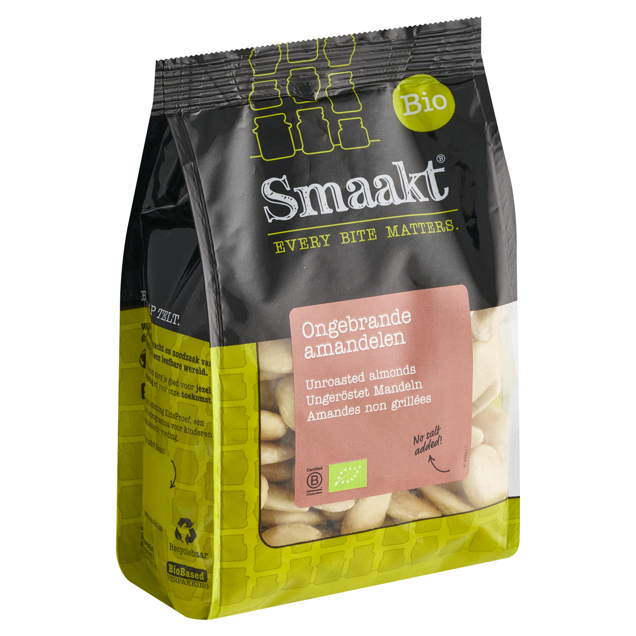 Unroasted almonds, organic