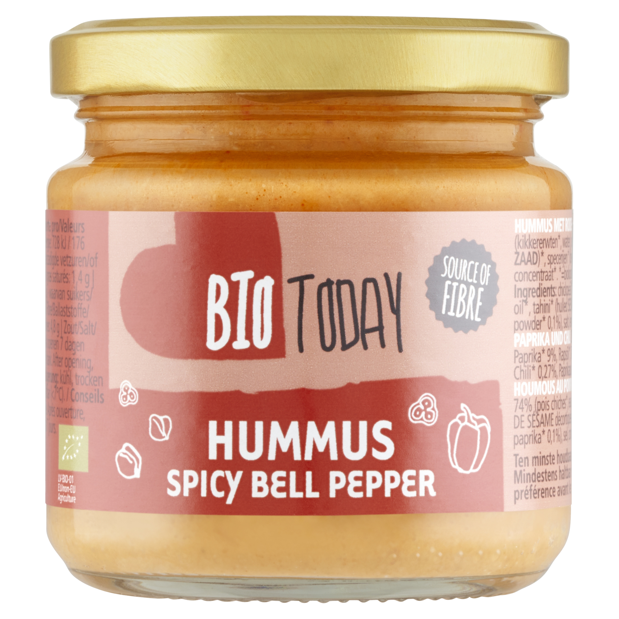 Hummus spicy bell pepper - Organic