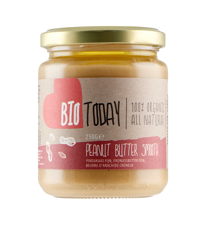 Biologische pindakaas fijn 250 gram – BioToday