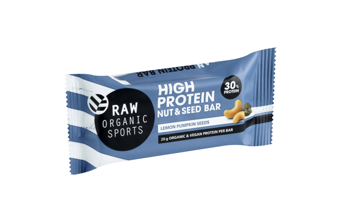 Biologische high protein notenreep met chocolade en cashew – Raw Organic Sports