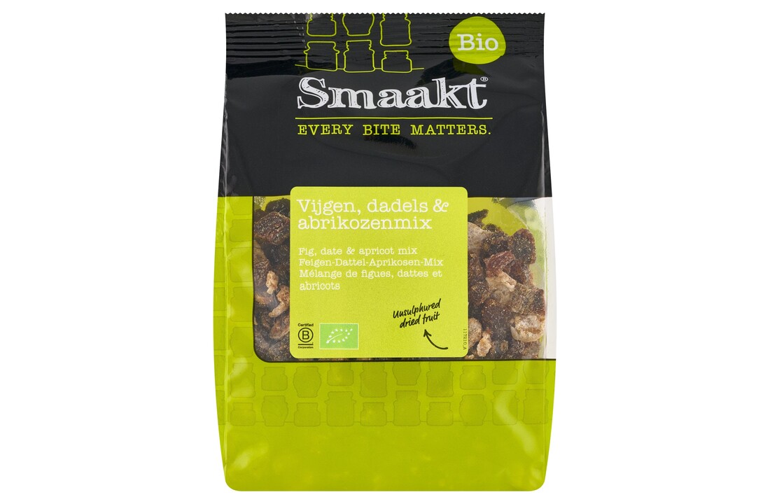 Biologische mix van vijgen, dadels en abrikozen – Smaakt