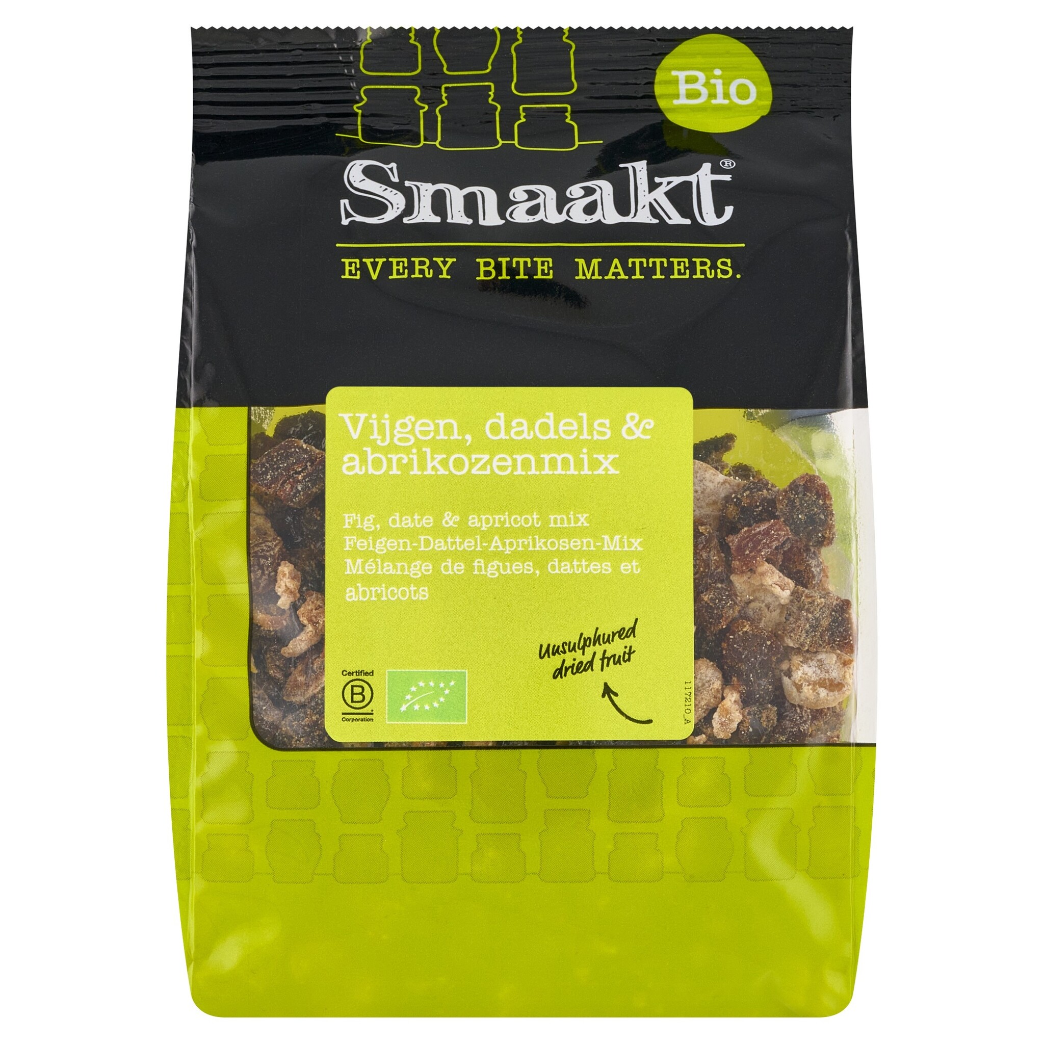 Organic mix of figs, dates and apricots – Smaakt