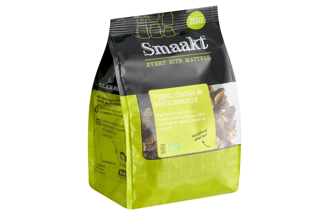 Organic mix of figs, dates and apricots – Smaakt