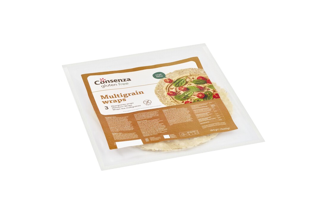 Glutenvrije meergranen wraps – veelzijdige wraps van Consenza