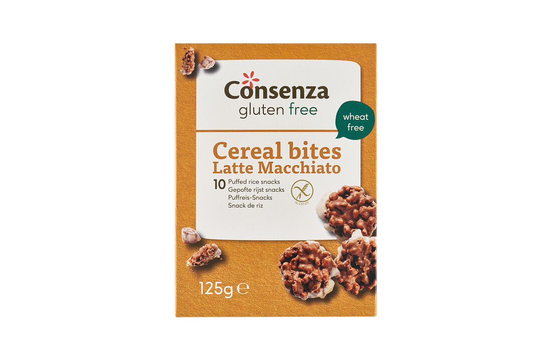 Rice-corn snack latte macchiato