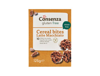 Cereal bites latte macchiato