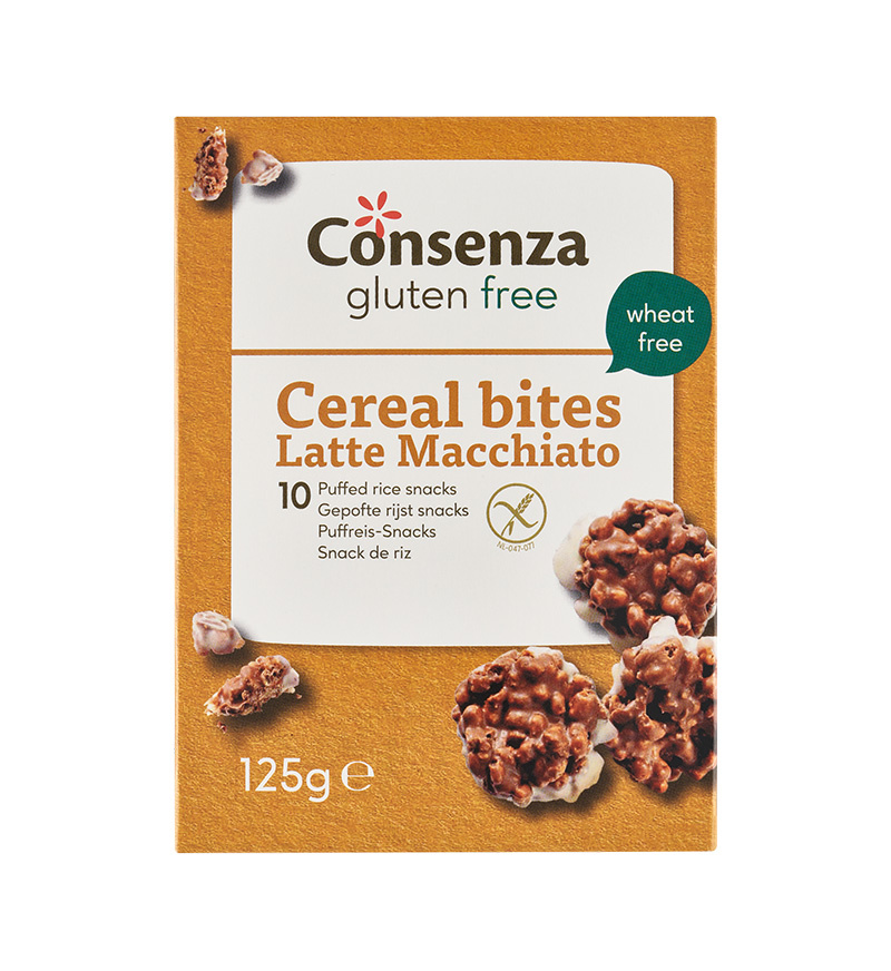 Rice-corn snack latte macchiato