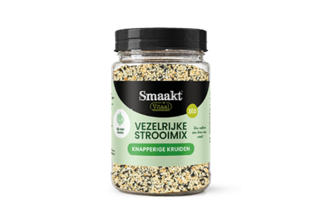 Smaakt Vitaal Vezelrijke Strooi Mix – Biologische topping rijk aan vezels