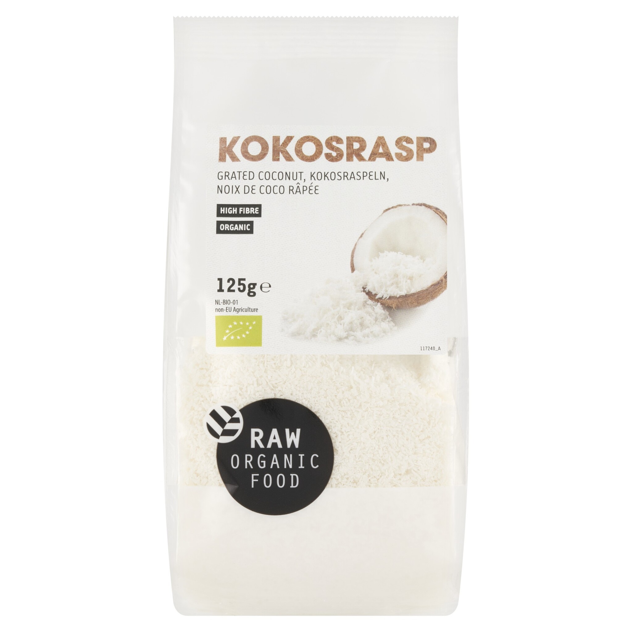 Raw Organic Food Biologische Kokosrasp – Puur, veelzijdig en natuurlijk zoet