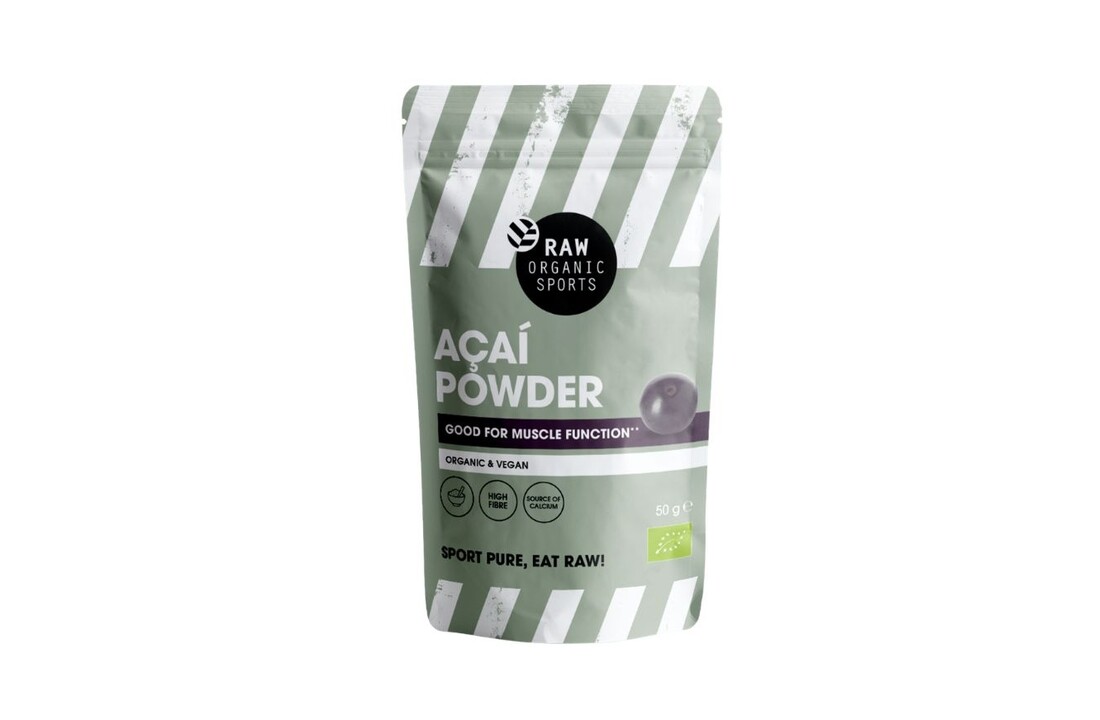 Raw Organic Sport Biologisch Açaí Poeder – Vezelrijk en bron van calcium
