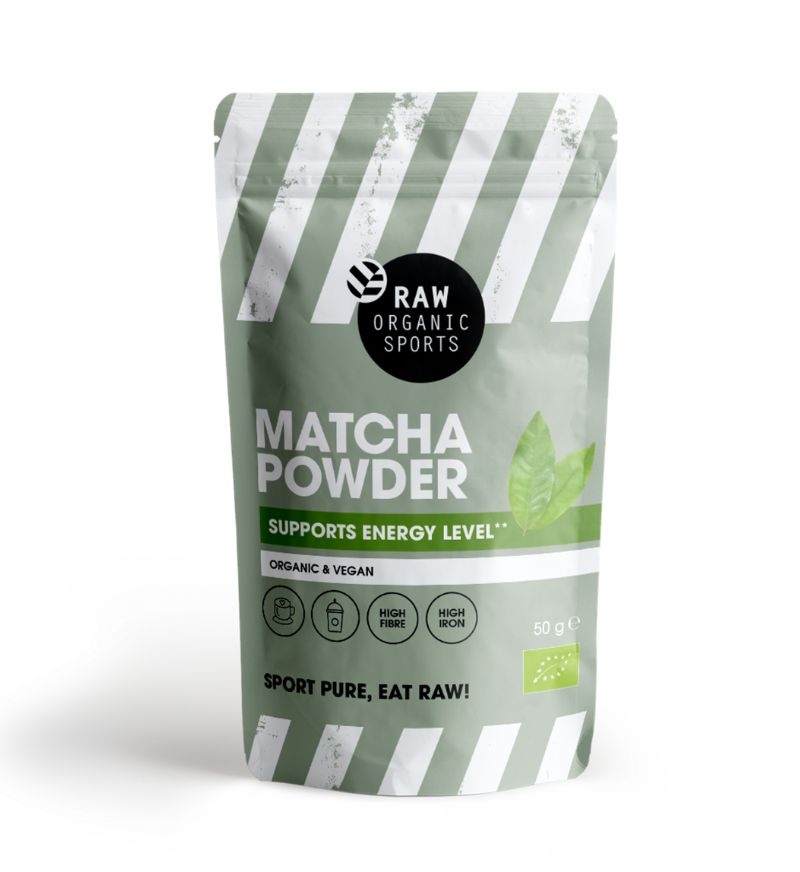 Raw Organic Sport Biologisch Matchapoeder – Eiwitrijk, vezelrijk en rijk aan ijzer