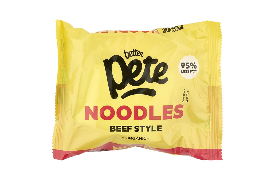 Better Pete Biologische Instant Block Noodles Beef Style – Vegan en klaar in 3 minuten