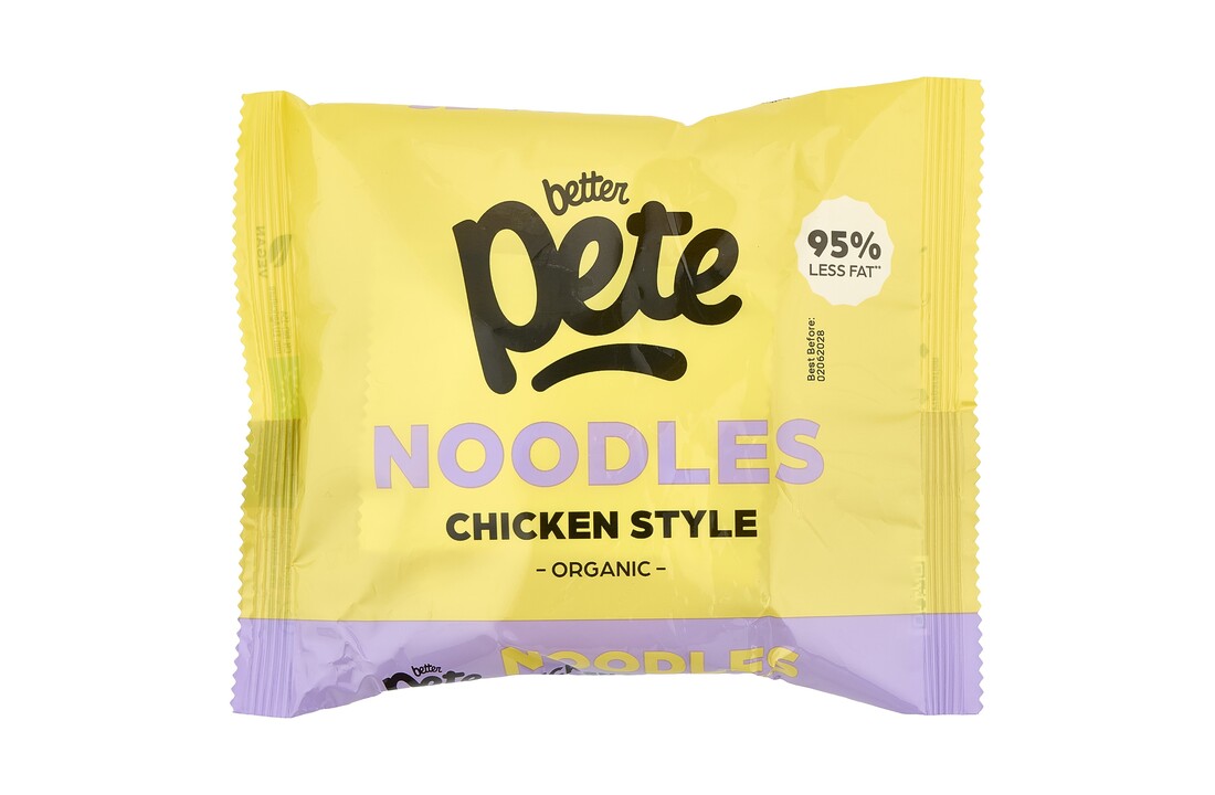 Better Pete Biologische Instant Block Noodles Chicken Style – Vegan en klaar in 3 minuten