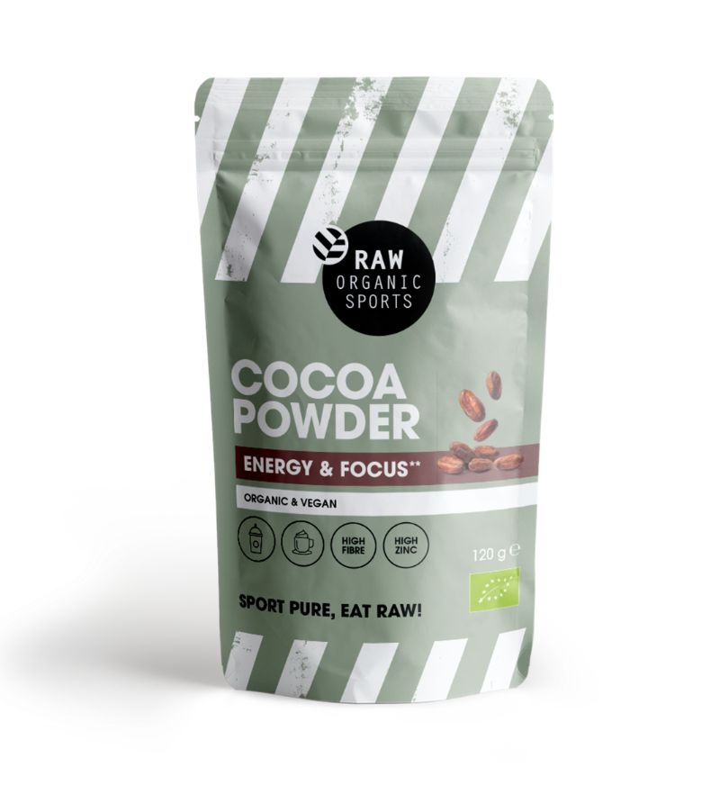 Raw Organic Sport Biologisch Cacaopoeder – Rijk aan magnesium en zink