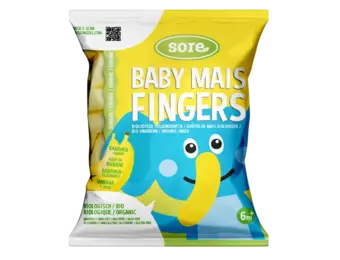 Biologische Baby Maisfingers Banaan